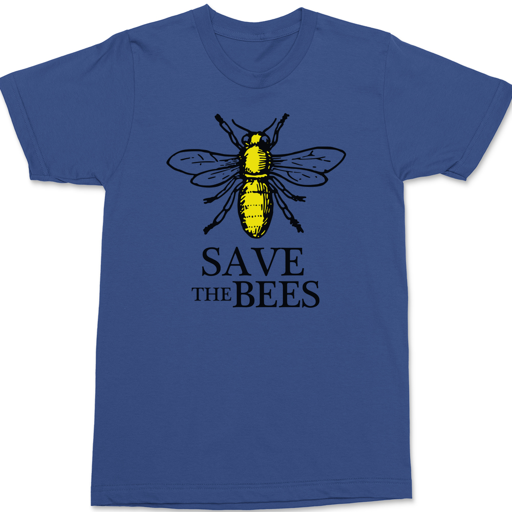 Save The Bees T-Shirt BLUE
