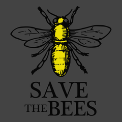 Save The Bees T-Shirt CHARCOAL