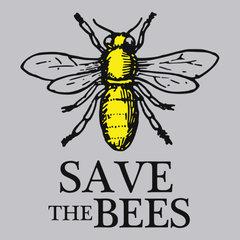 Save The Bees T-Shirt SILVER