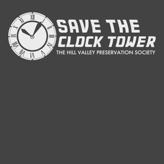 Save The Clock Tower T-Shirt CHARCOAL