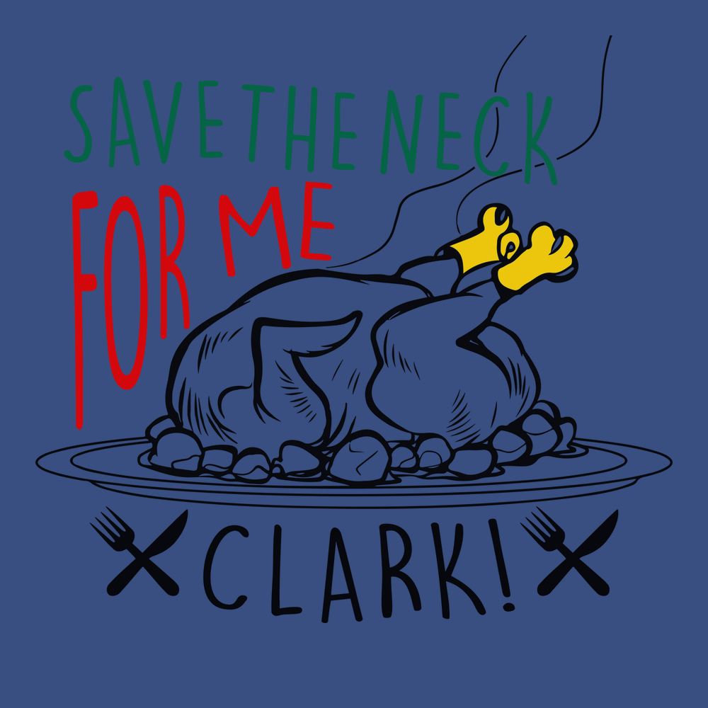 Save The Neck For Me Clark T-Shirt BLUE