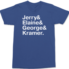 Seinfeld Names T-Shirt BLUE