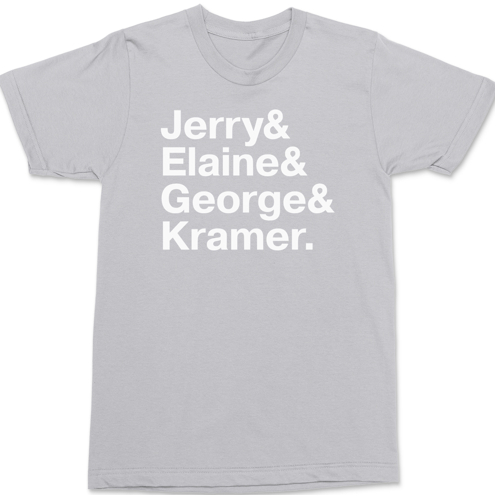 Seinfeld Names T-Shirt SILVER