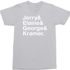 Seinfeld Names T-Shirt SILVER