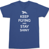 Serenity Keep Flying and Stay Shiny T-Shirt BLUE