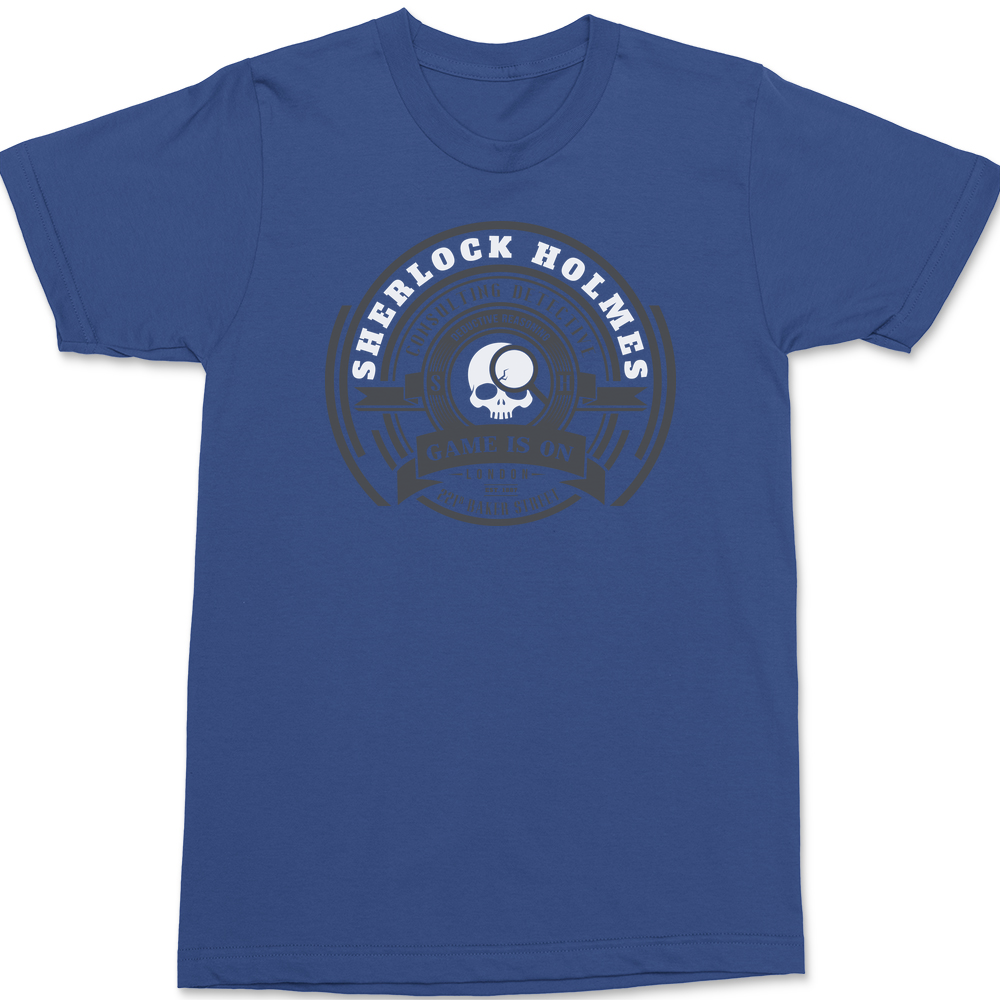 Sherlock Holmes Game Is On T-Shirt BLUE