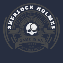 Sherlock Holmes Game Is On T-Shirt NAVY