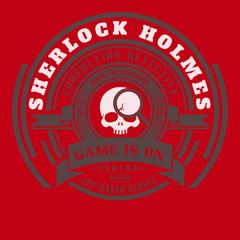 Sherlock Holmes Game Is On T-Shirt RED
