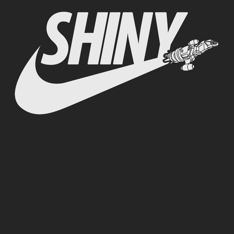 Shiny Serenity Swoosh T-Shirt BLACK