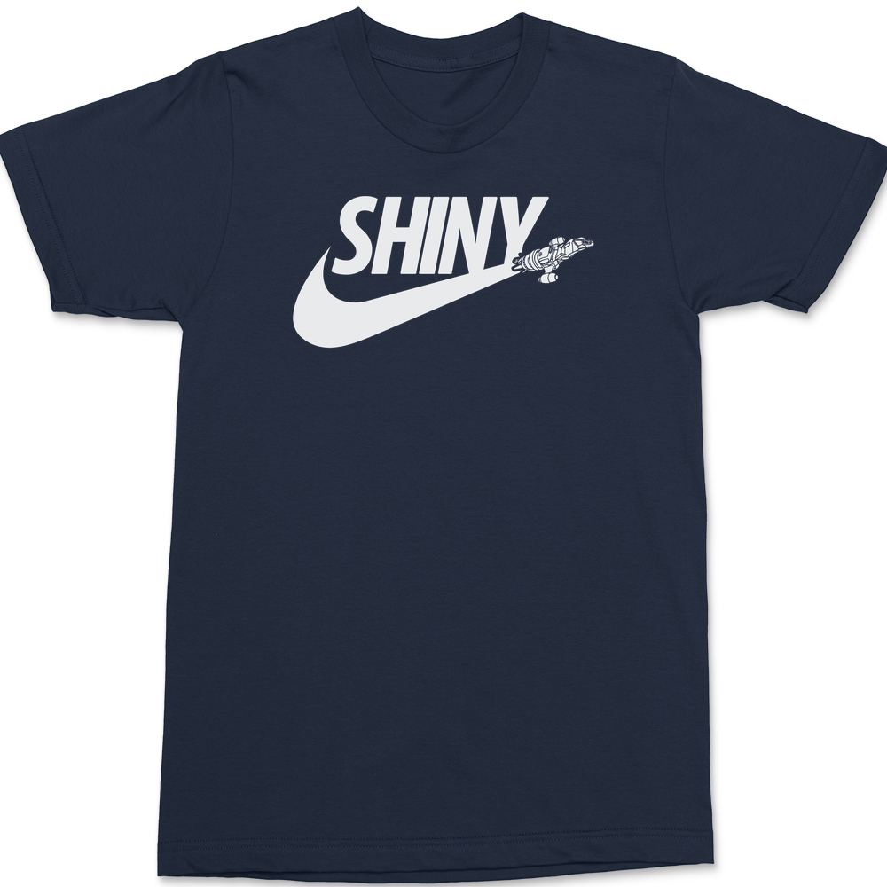 Shiny Serenity Swoosh T-Shirt Navy