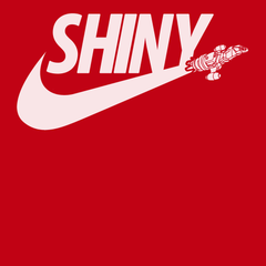 Shiny Serenity Swoosh T-Shirt RED