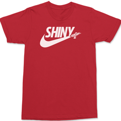 Shiny Serenity Swoosh T-Shirt RED