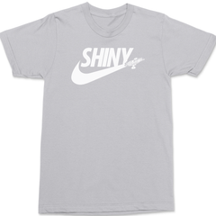 Shiny Serenity Swoosh T-Shirt SILVER