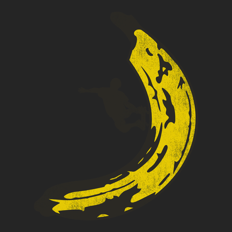 Skateboard Banana Half Pipe T-Shirt BLACK