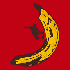 Skateboard Banana Half Pipe T-Shirt RED