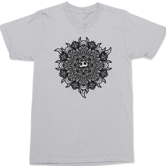 Skellington Mandala T-Shirt SILVER