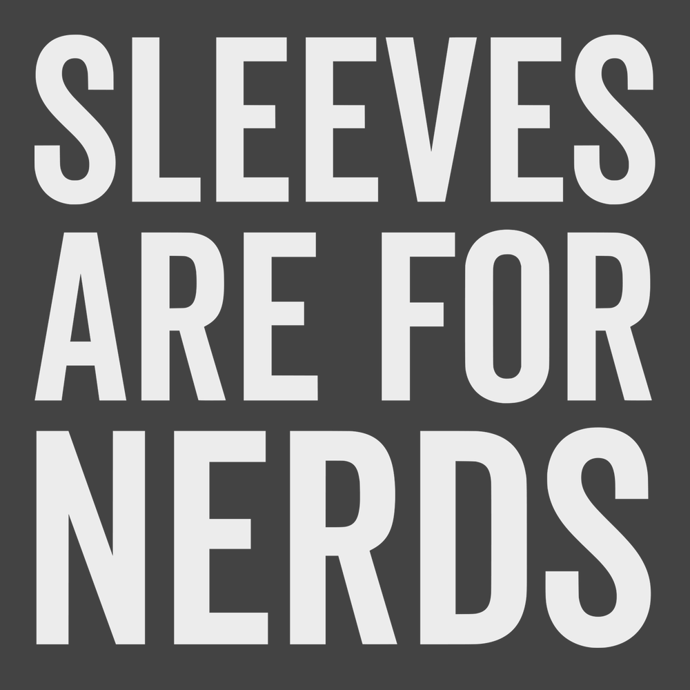 Sleeves Are For Nerds T-Shirt CHARCOAL