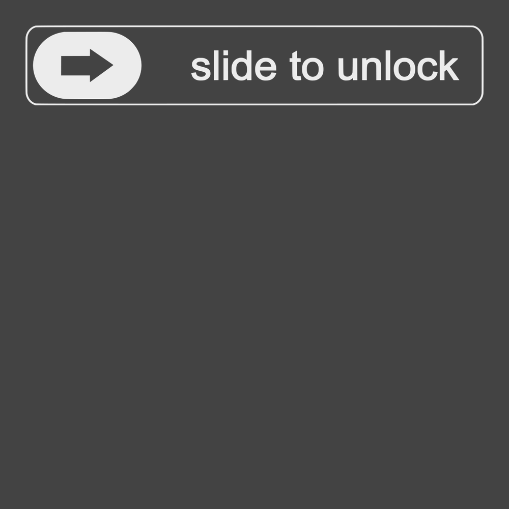 Slide To Unlock T-Shirt CHARCOAL