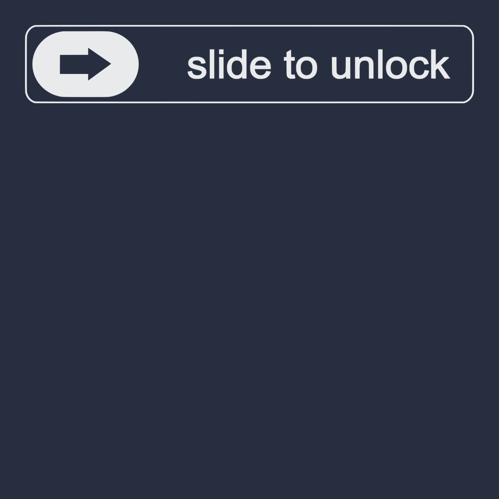 Slide To Unlock T-Shirt NAVY