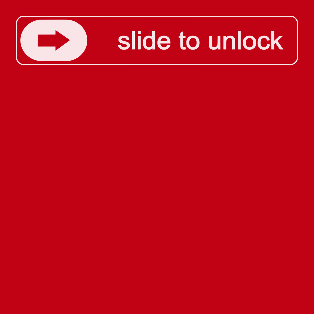 Slide To Unlock T-Shirt RED