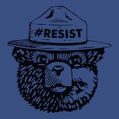 Smokey the Bear Resist T-Shirt BLUE