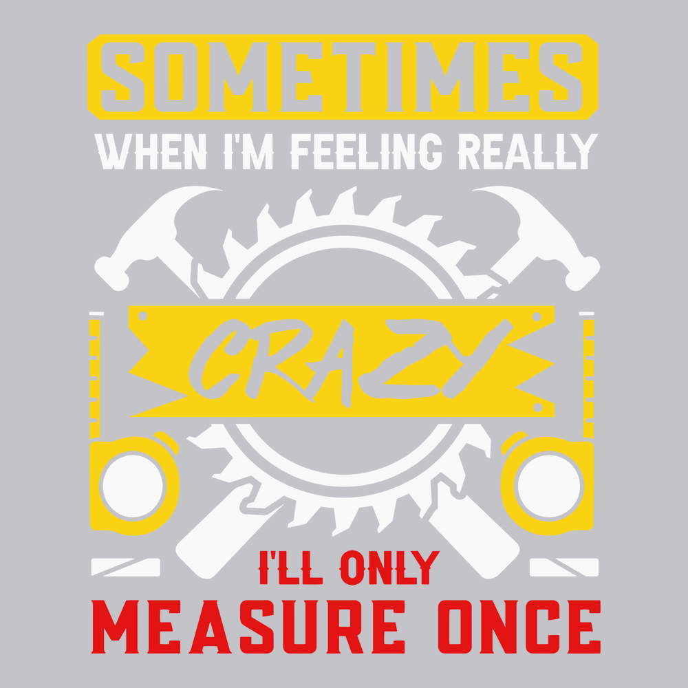 Sometimes When I'm Really Crazy T-Shirt SILVER