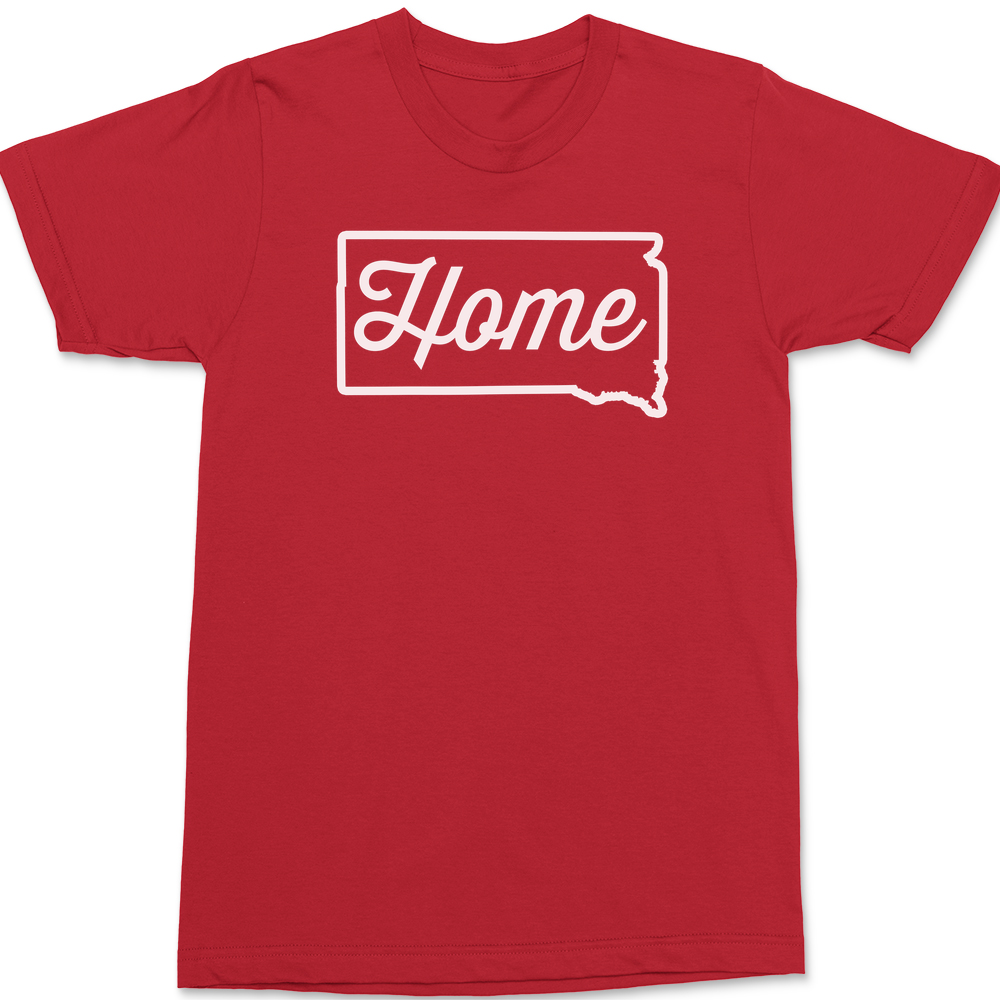 South Dakota Home T-Shirt RED