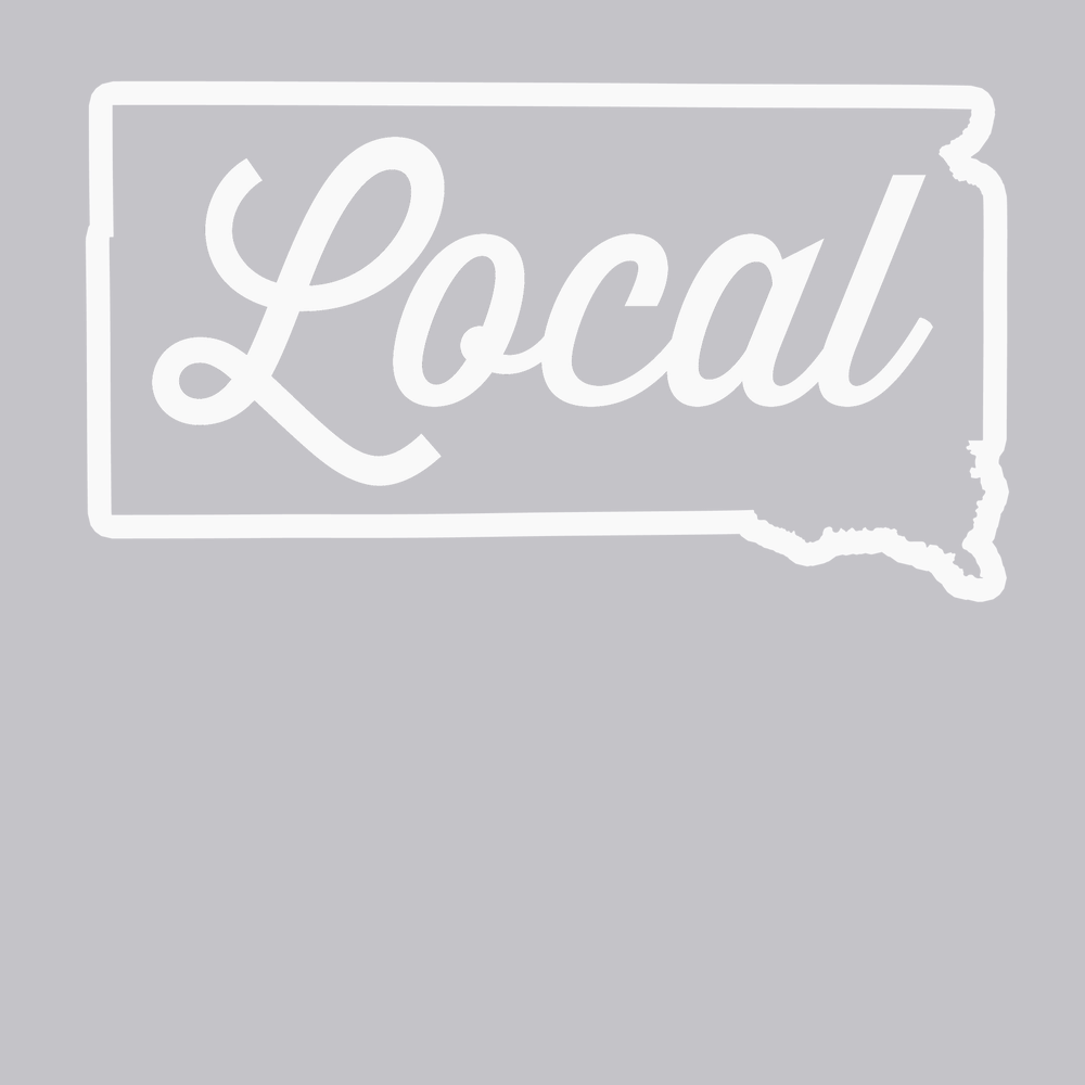 South Dakota Local T-Shirt SILVER