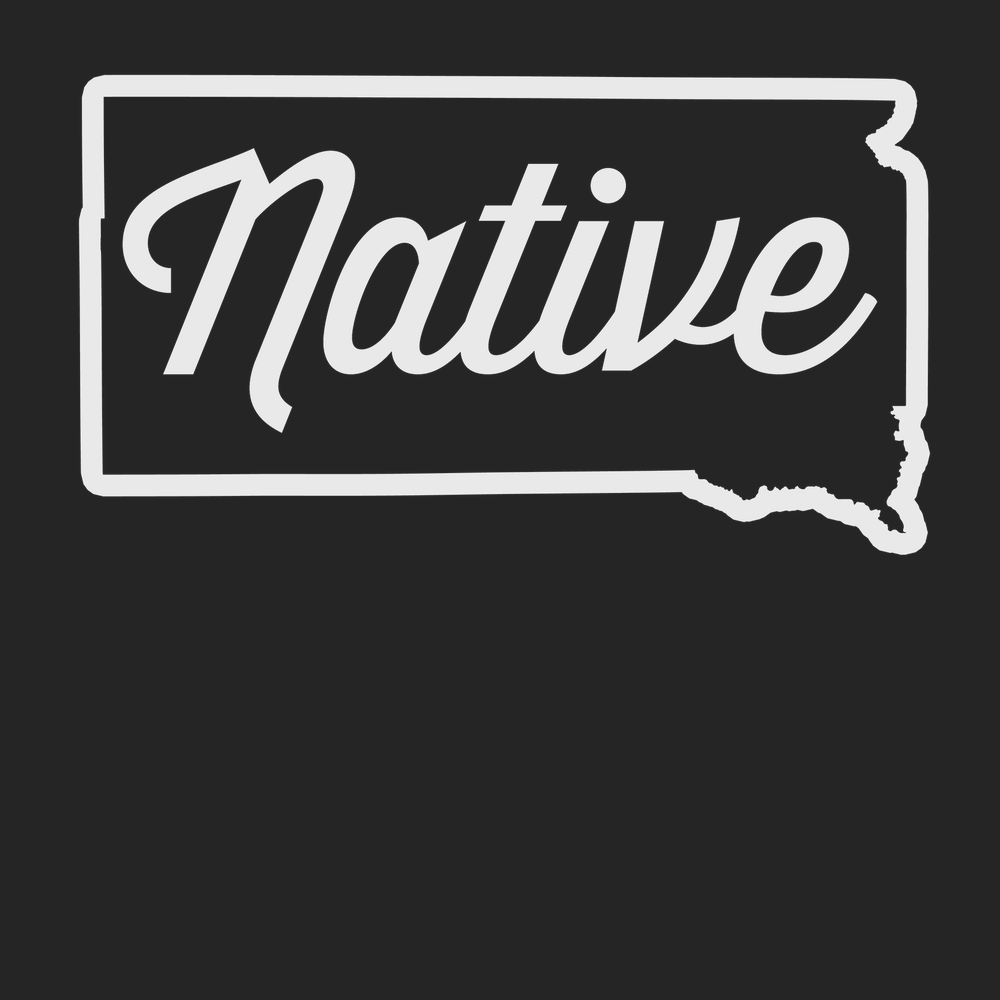 South Dakota Native T-Shirt BLACK