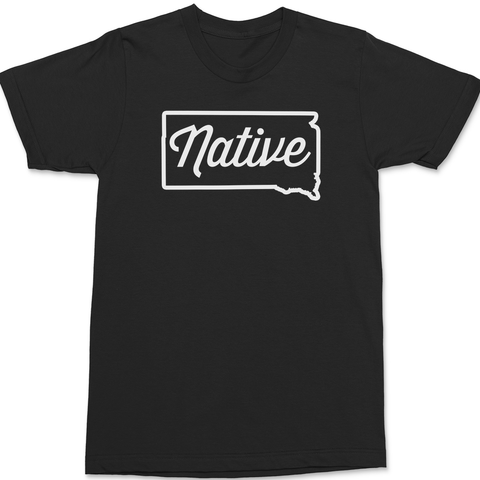 South Dakota Native T-Shirt BLACK