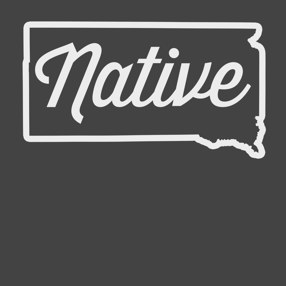 South Dakota Native T-Shirt CHARCOAL