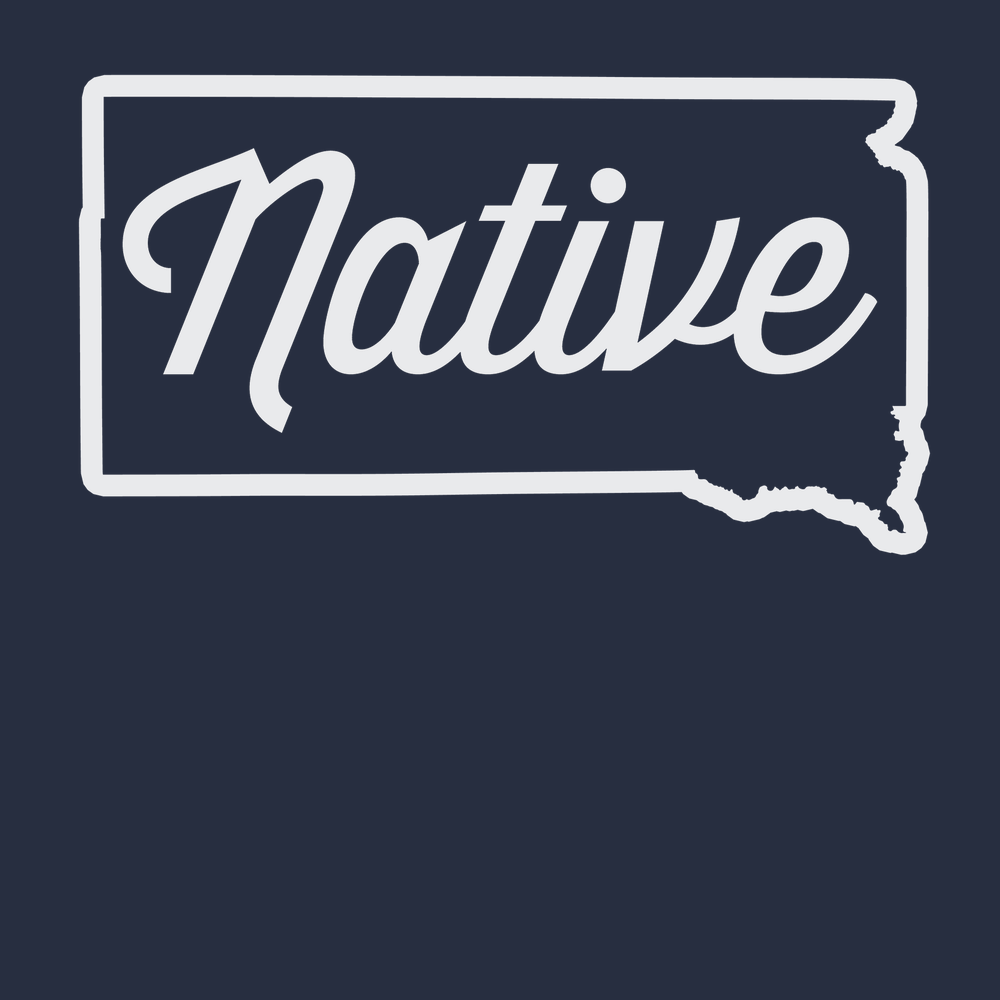 South Dakota Native T-Shirt NAVY