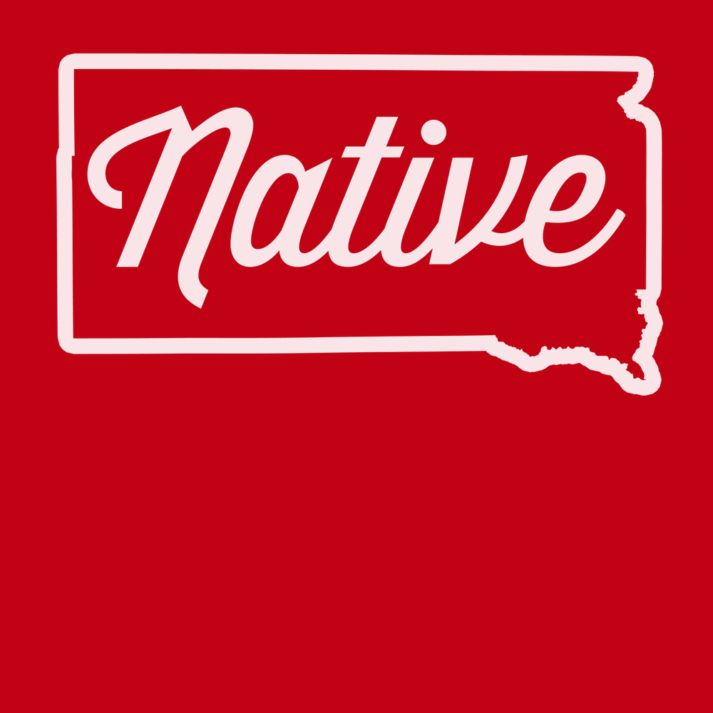 South Dakota Native T-Shirt RED