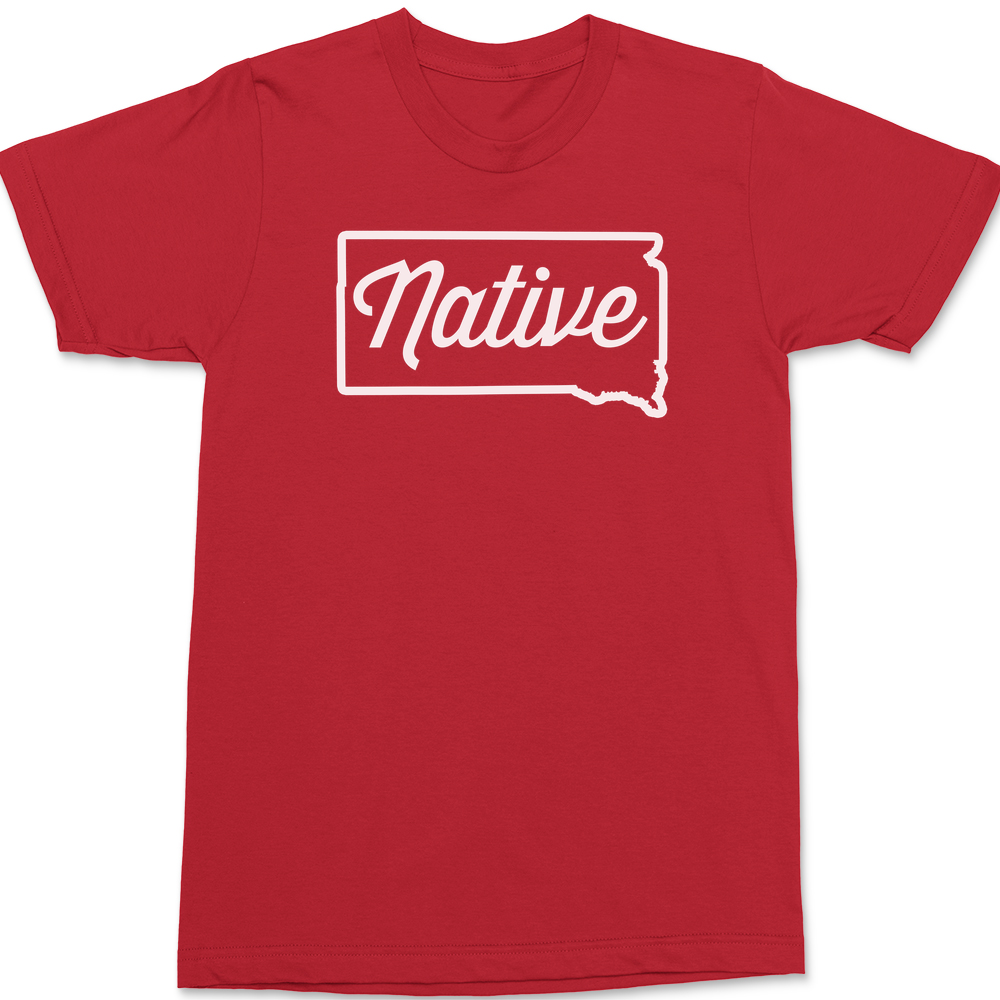 South Dakota Native T-Shirt RED