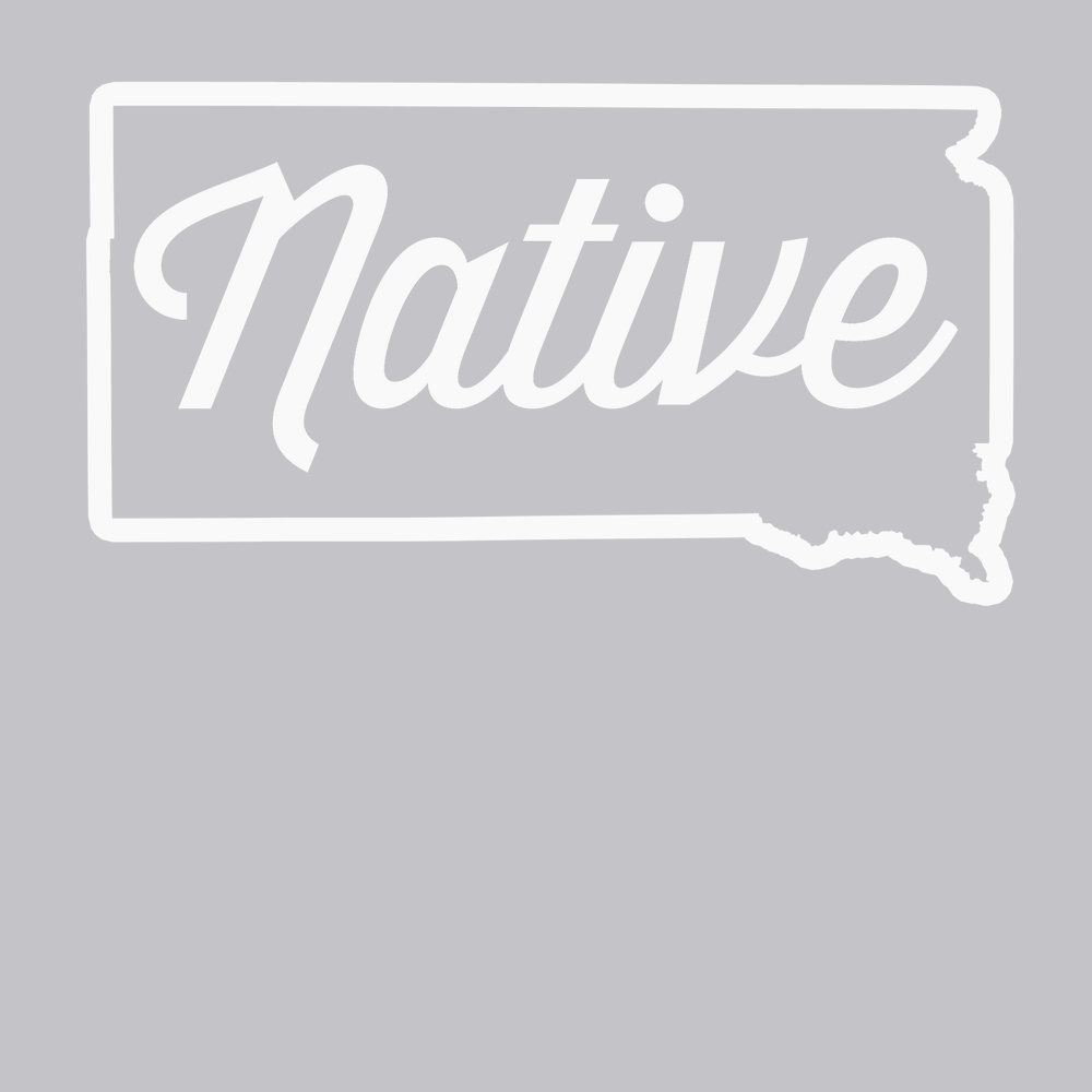 South Dakota Native T-Shirt SILVER