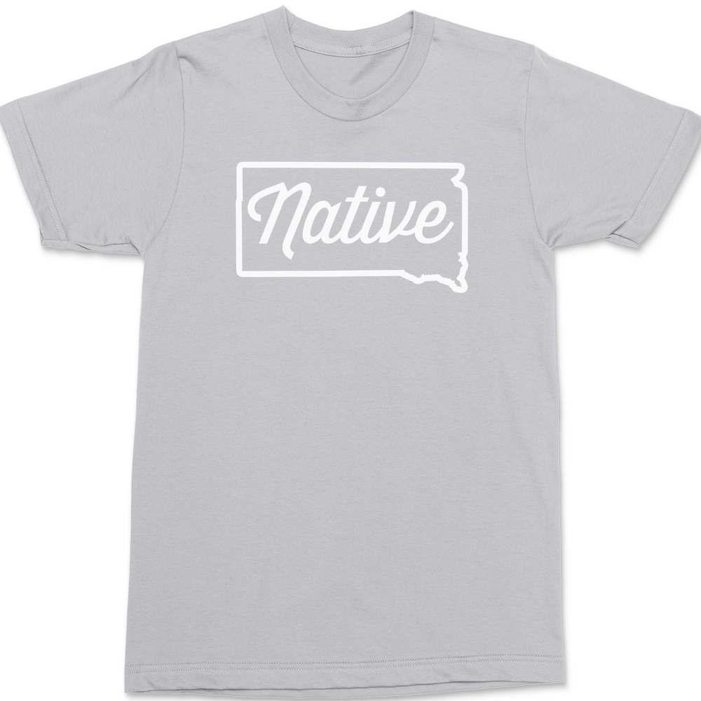 South Dakota Native T-Shirt SILVER