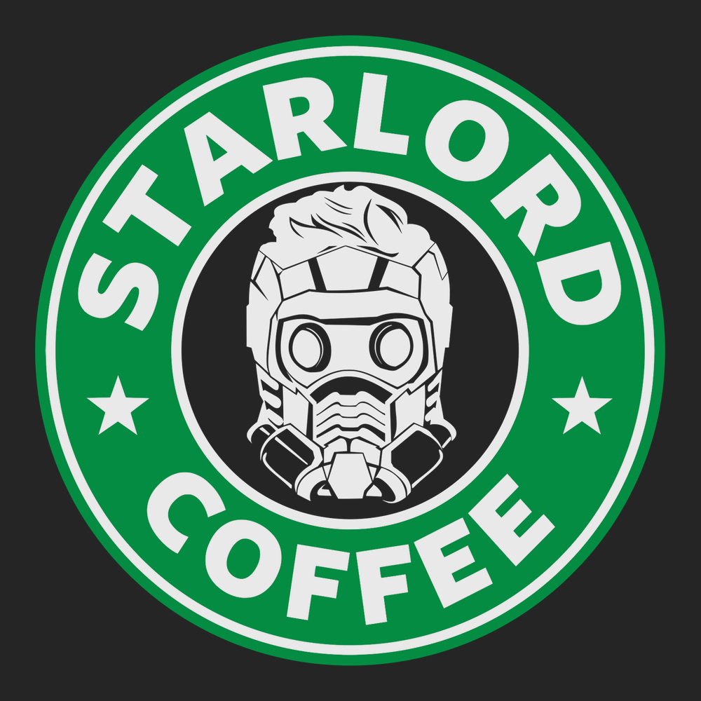 Star Lord Coffee T-Shirt BLACK