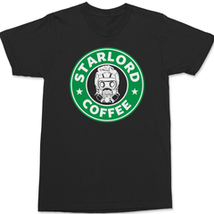 Star Lord Coffee T-Shirt BLACK