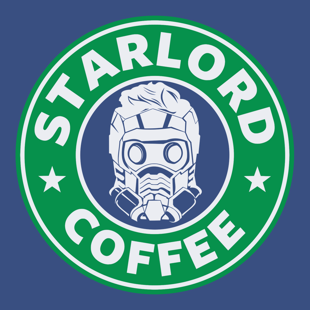 Star Lord Coffee T-Shirt BLUE