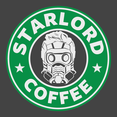 Star Lord Coffee T-Shirt CHARCOAL