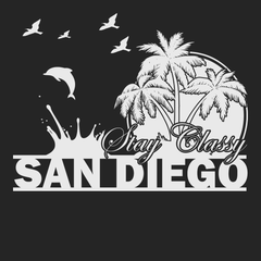Stay Classy San Diego T-Shirt BLACK