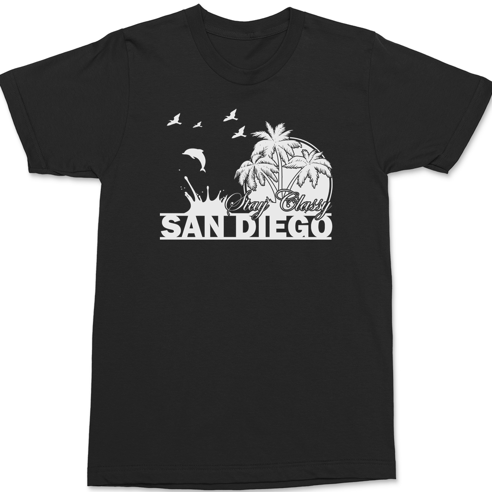 Stay Classy San Diego T-Shirt BLACK