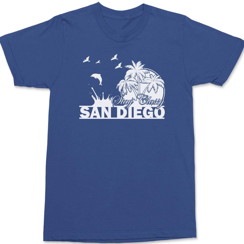 Stay Classy San Diego T-Shirt BLUE