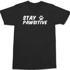 Stay Pawsitive T-Shirt BLACK