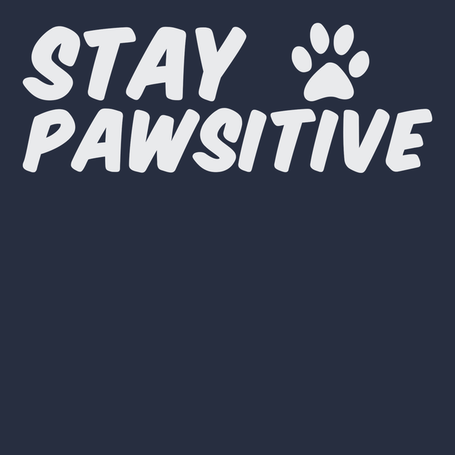 Stay Pawsitive T-Shirt NAVY