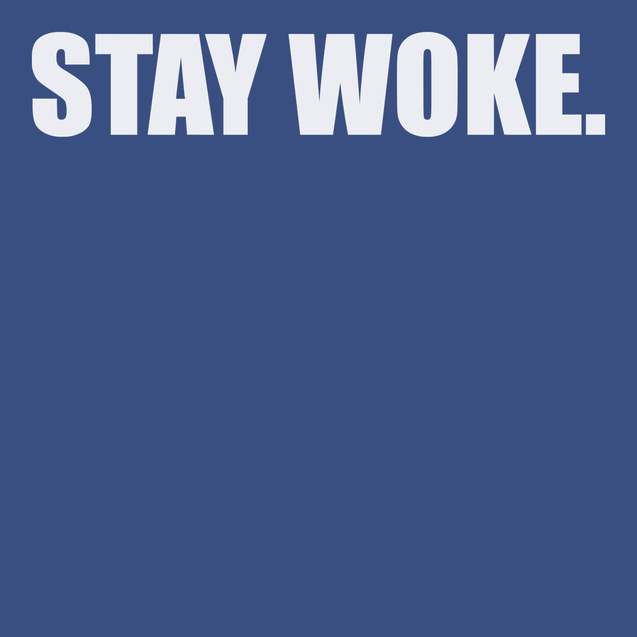 Stay Woke T-Shirt BLUE