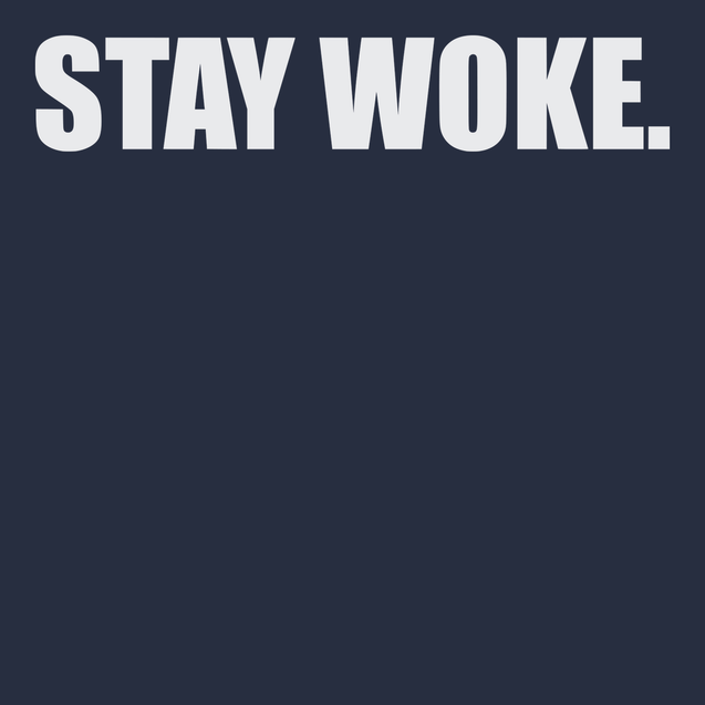 Stay Woke T-Shirt NAVY