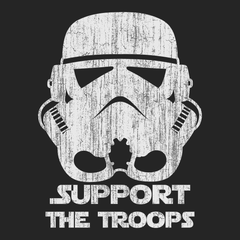 Storm Trooper Support The Troops T-Shirt BLACK
