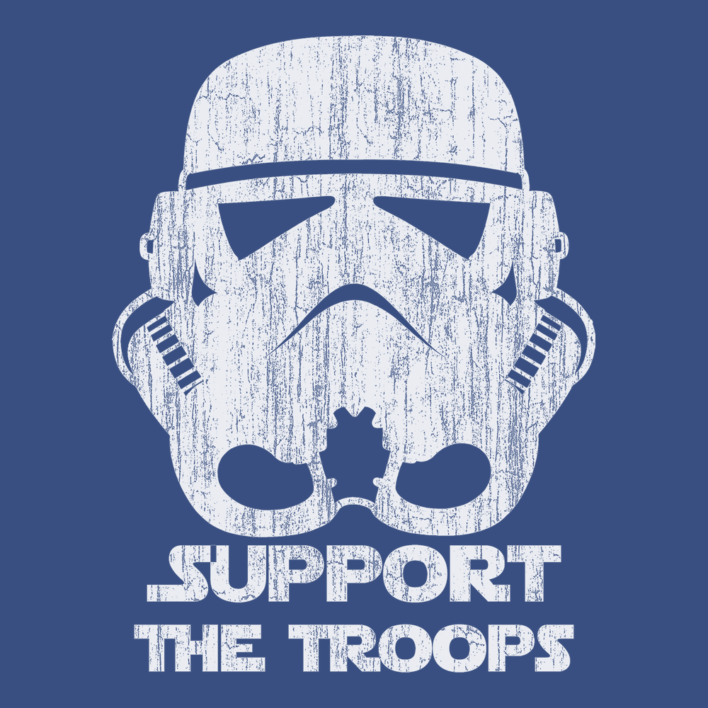 Storm Trooper Support The Troops T-Shirt BLUE