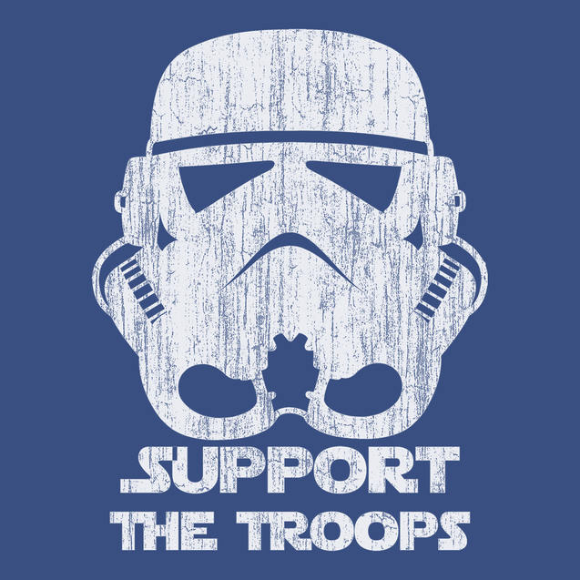 Storm Trooper Support The Troops T-Shirt BLUE